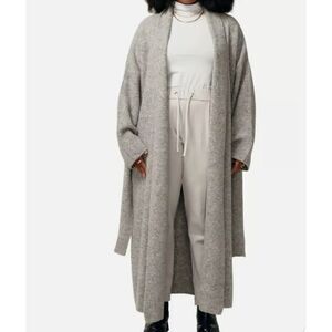 $400 MSRP Revolve Lita By Ciara Oversize Robe Woman Gray Clothes